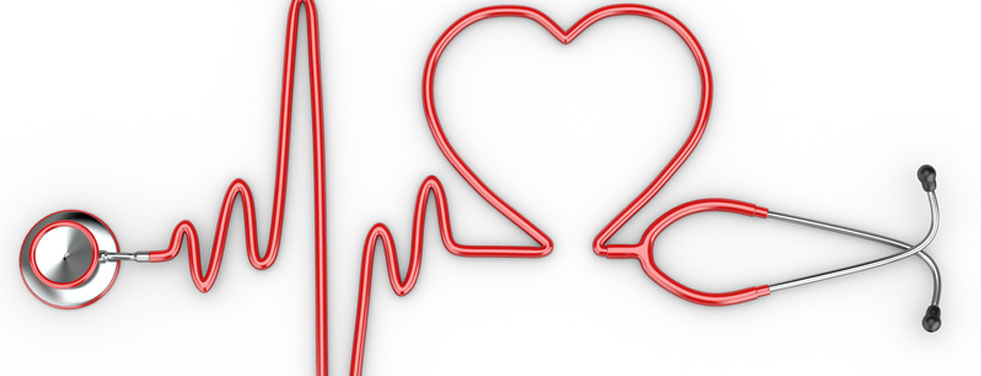 Stethoscope forming a heart